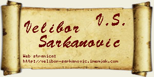 Velibor Šarkanović vizit kartica